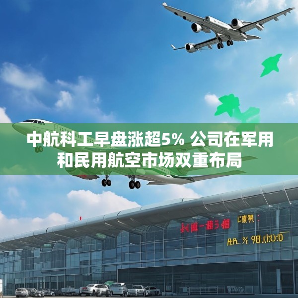 中航科工早盘涨超5% 公司在军用和民用航空市场双重布局