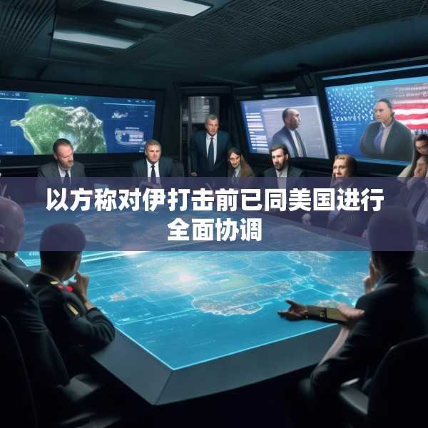 以方称对伊打击前已同美国进行全面协调