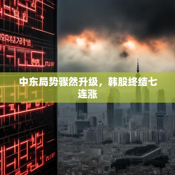 中东局势骤然升级，韩股终结七连涨
