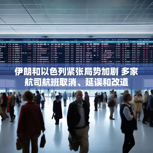 伊朗和以色列紧张局势加剧 多家航司航班取消、延误和改道