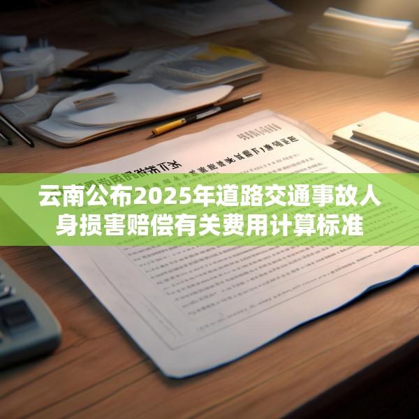 云南公布2025年道路交通事故人身损害赔偿有关费用计算标准