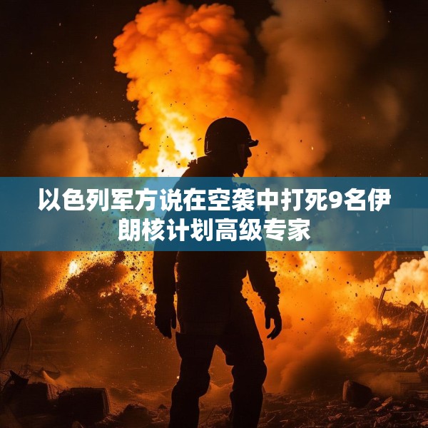 以色列军方说在空袭中打死9名伊朗核计划高级专家
