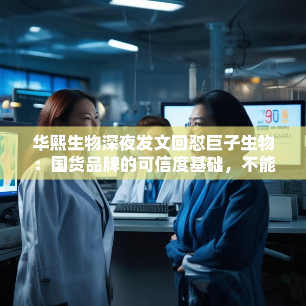 华熙生物深夜发文回怼巨子生物：国货品牌的可信度基础，不能建立在学术名称与概念滥用之上