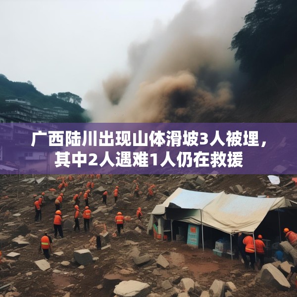 广西陆川出现山体滑坡3人被埋，其中2人遇难1人仍在救援