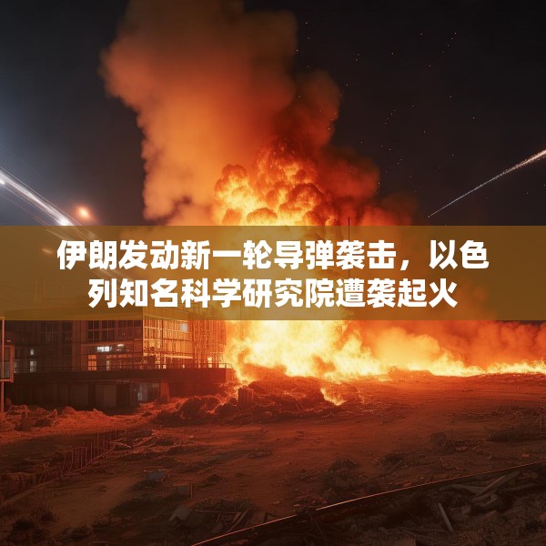 伊朗发动新一轮导弹袭击，以色列知名科学研究院遭袭起火