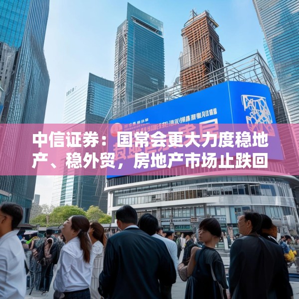 中信证券：国常会更大力度稳地产、稳外贸，房地产市场止跌回稳可期