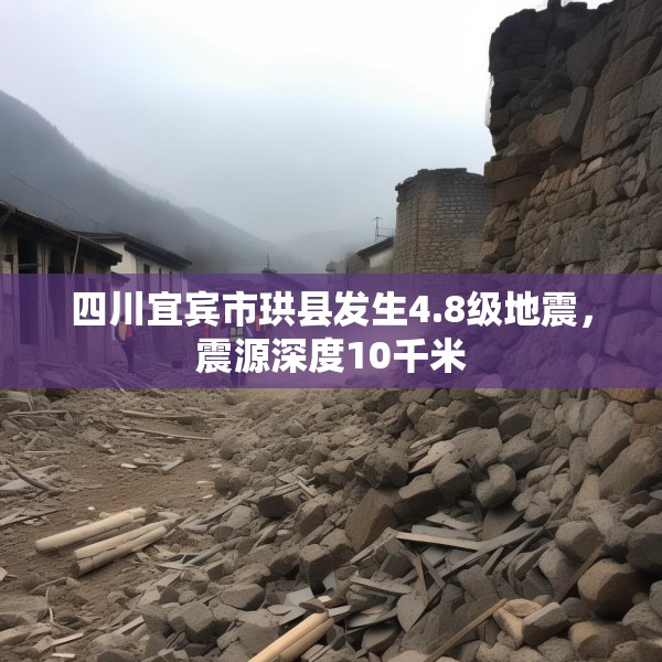 四川宜宾市珙县发生4.8级地震，震源深度10千米