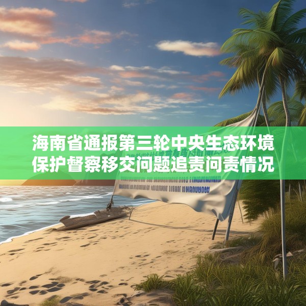 海南省通报第三轮中央生态环境保护督察移交问题追责问责情况